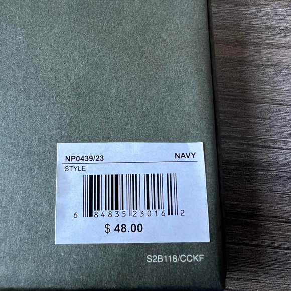 Timberland Navy Canvas Card Case With Key Fob Ring Wallet NP0439/23 Gift Set - Picture 9 of 9